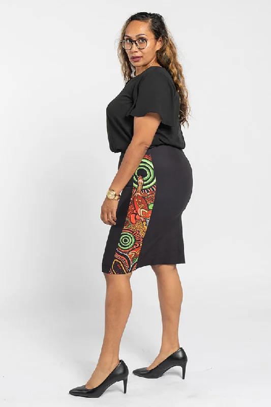 Proud & Deadly Pencil Skirt silk skirt lustrous