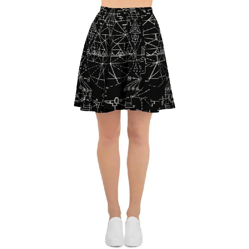 Witch Symbol Gothic Women's Skirt seamless skirt comfort